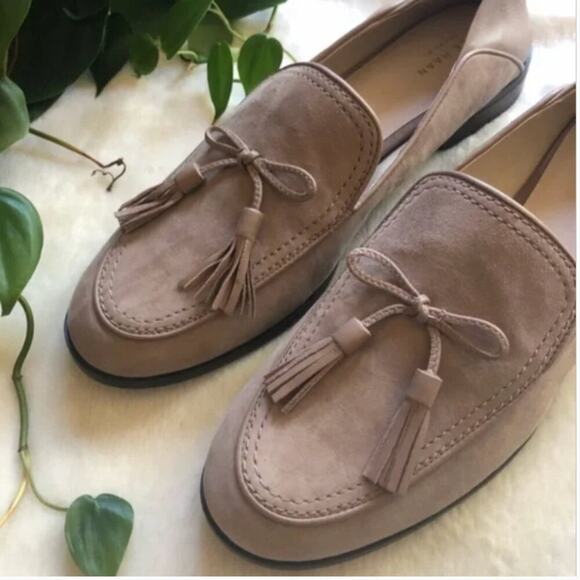 Cole Haan Pinch Soft Tassel Loafer in Stone Suede - Picture 4 of 8